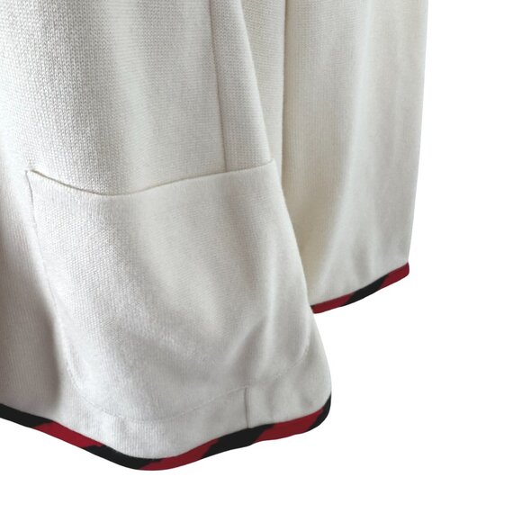 Lauren Ralph Lauren Sweater Blazer 3X Crest Ivory Cream Cotton Nylon NWT CJ-2150 - Picture 6 of 13